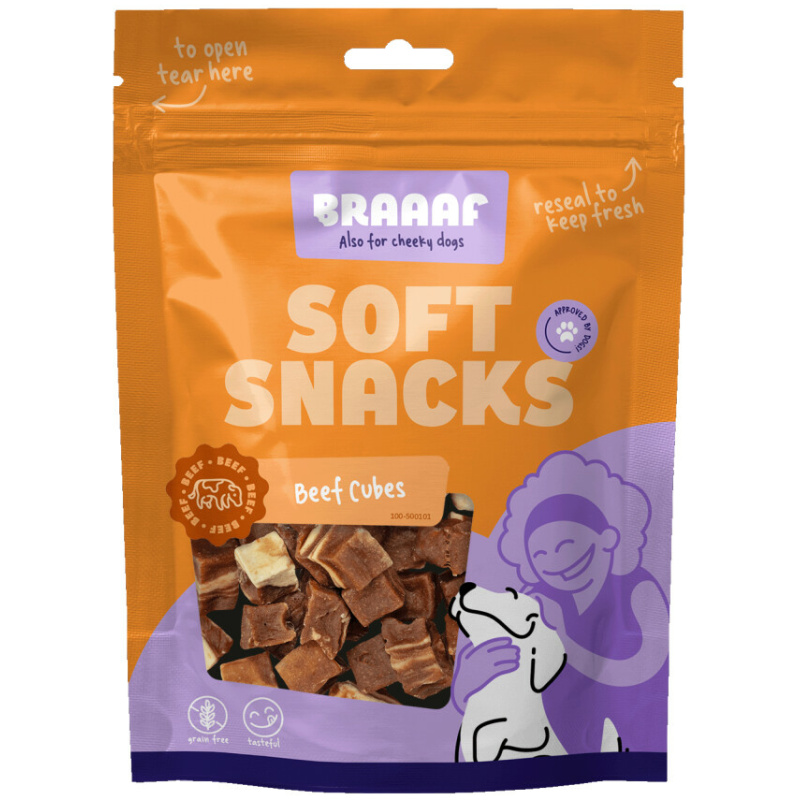 Braaaf Soft Snack Cubes