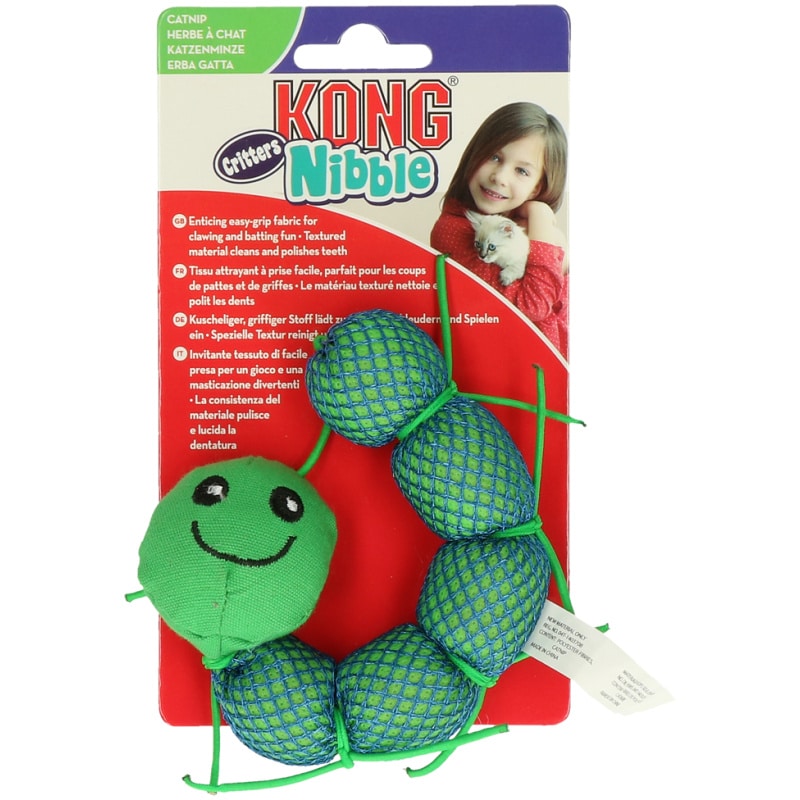 KONG Nibble Critters Catnipillar Assorted