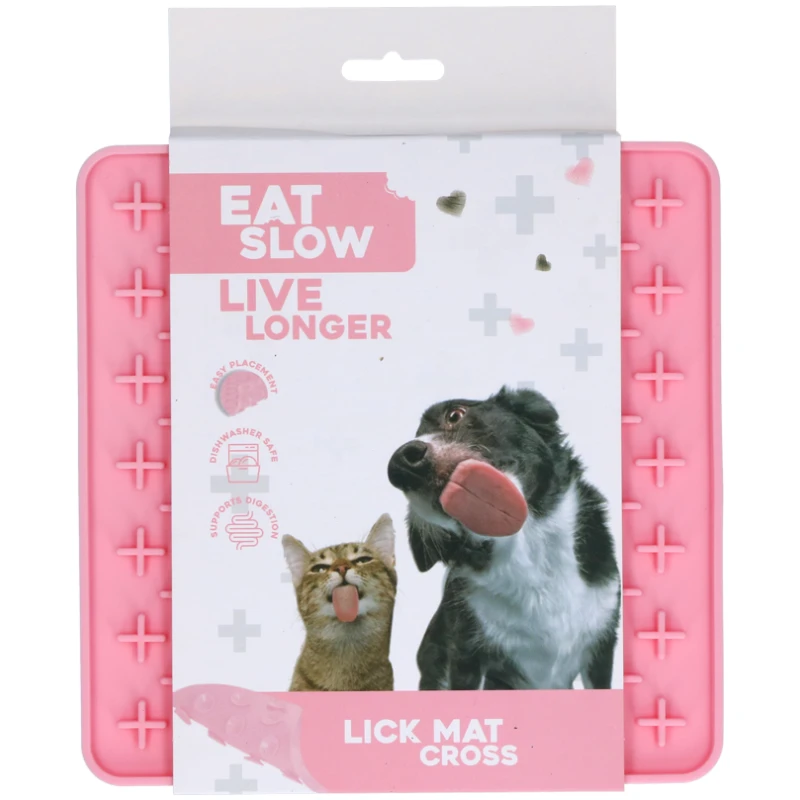 Eat Slow Live Longer Lick Mat Cross - Bilde 5