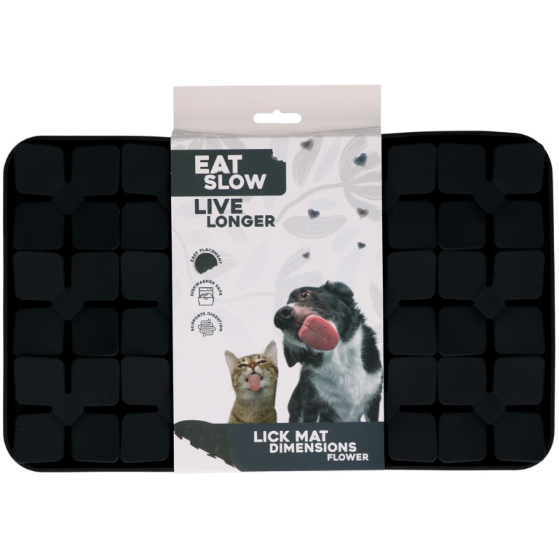Eat Slow Live Longer Lick Mat Dimensions Flower